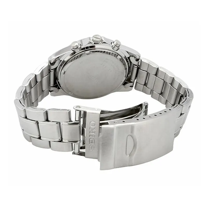 Seiko Spirit Chronograph Sporty White Dial Men's Watch- SBTQ039